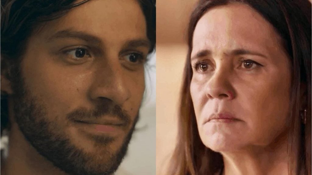 Mavi (Chay Suede) e Mércia (Adriana Esteves) em 'Mania de Você'