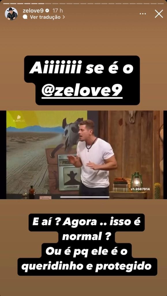 Zé Love opina sobre nova briga de Sacha Bali e Babi Muniz em 'A Fazenda 16'