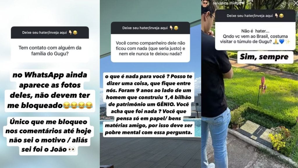 Story de Thiago Salvático - Reprodução/Instagram