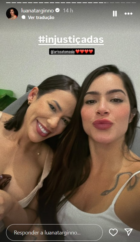 Larissa Tomásia e Luana (Reprodução/Instagram)