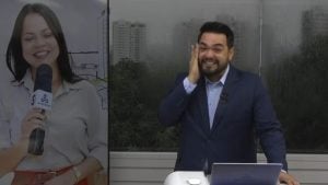 Karla Melo e Breno Cabral no "Bom Dia Amazonas" - Reprodução/TV Globo