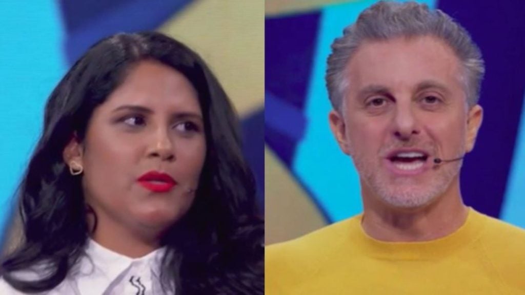 Talitha Costa e Luciano Huck no "Quem Quer Ser Um Milionário?" - Reprodução/TV Globo