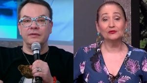 Felipeh Campos e Sonia Abrão - Reprodução/Rede TV