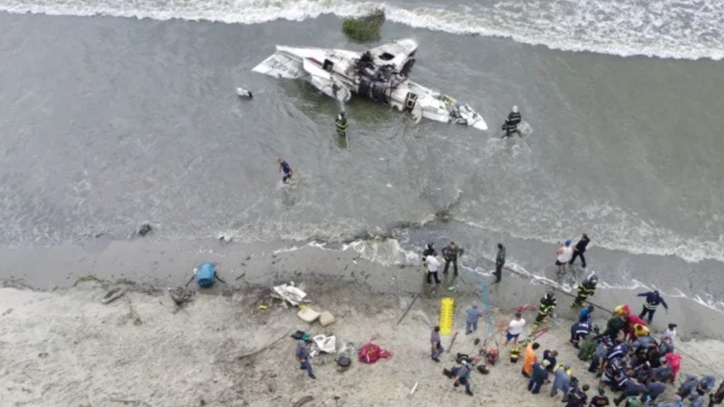 Acidente de avião em Ubatuba - Foto/Reprodução