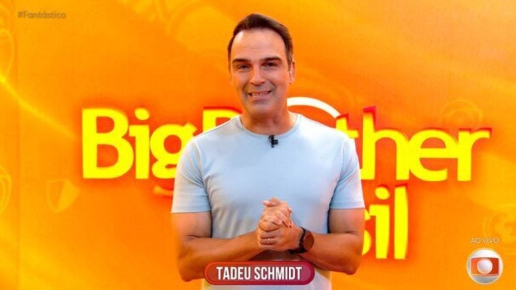 Tadeu Schmidt, apresentador do 'BBB 25' - Reprodução/TV Globo