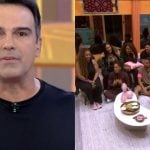 Tadeu Schmidt e os participantes do 'BBB 25' - Reprodução/Globoplay