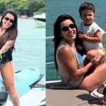 Lauana Prado com a namorada Tati Dias e o filho dela - Reprodução/Instagram