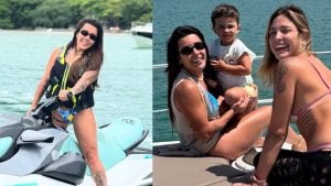 Lauana Prado com a namorada Tati Dias e o filho dela - Reprodução/Instagram