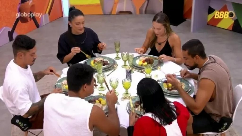 Almoço Big Fone (Reprodução/Globo)