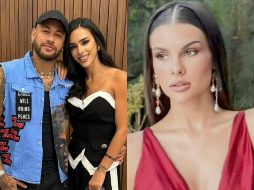 Neymar, Bruna e Amanda - Reprodução/Instagram