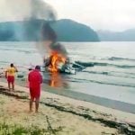 Avião em Ubatuba - Reprodução/Instagram