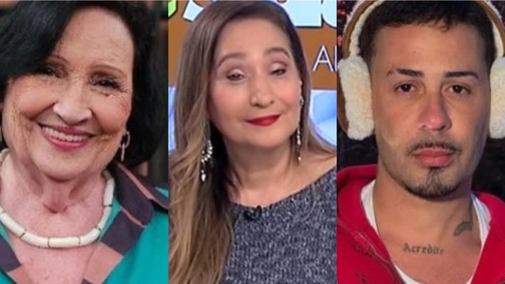 Dona Déa, Sonia Abrão e Carlinhos Maia