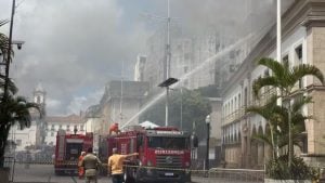 Câmera na Bahia pega fogo - Foto/Reprodução