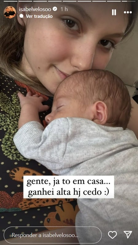 Isabel Veloso e Arthur (Reprodução/Instagram)